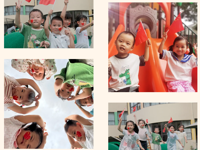 童心向祖国，我爱中国红